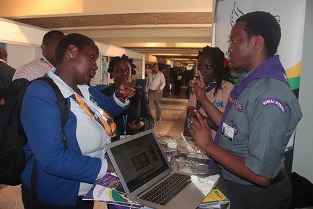 WOSM Africa Region's Exhibition "Youth-led Environmental Education for Sustainable Development" Exhibition at the 2nd United Nations Environmental assembly held at the United Nations Office in Nairobi from 23 - 27 May 2016